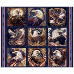 American Spirit 30125 N 3 Row Repeat Panel Quilting Treasures 